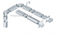 Műanyag lapos csatornák és idomok 55X110mm